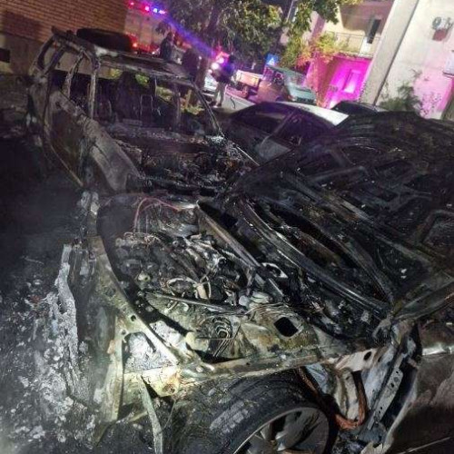 Incendiu devastator în parcarea din Arad