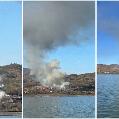 Incendiu de amploare în comuna Ionești, județul Vâlcea