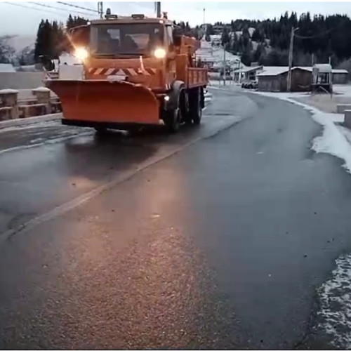 Ninsori pe Transalpina în această dimineață
