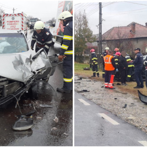 Accident rutier pe DN 64, în Băbeni