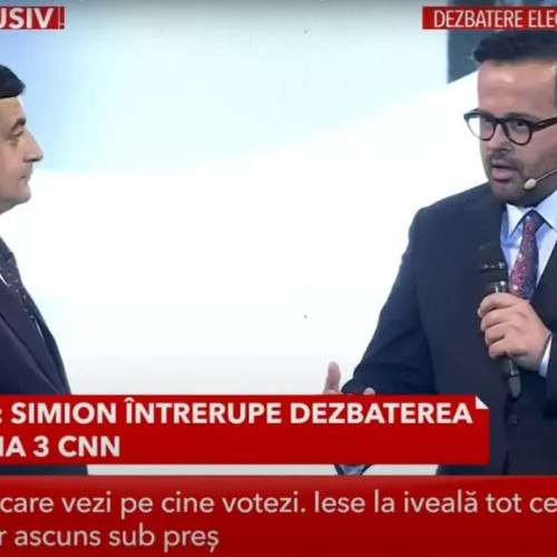 George Simion, protagonis în direct la o dezbatere electorală de la Antena3CNN