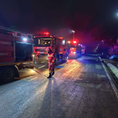 Incendiu devastator în localitatea Costana: șapte mașini de pompieri mobilizate pentru stingere