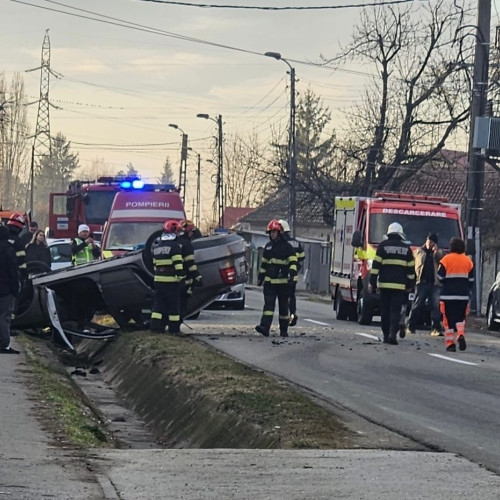 Accident rutier în localitatea Bârsești: Un bărbat de 60 de ani rănit