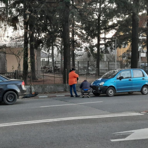 Accident rutier pe Calea București din Târgu Jiu