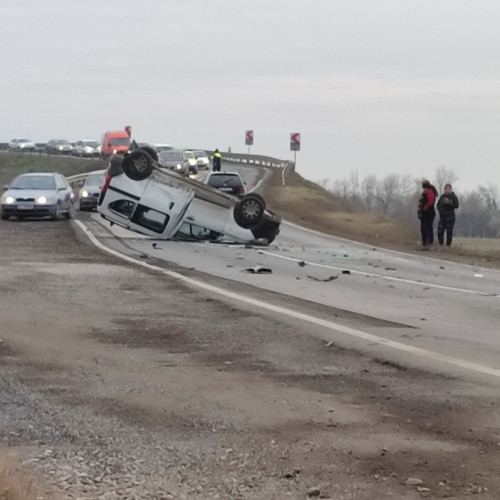 Accident rutier pe DN 25, în comuna Branistea, județul Galați