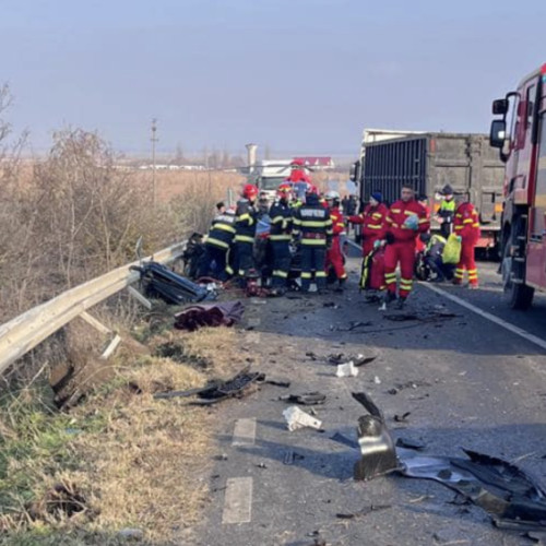 Accident rutier pe DN 26 Galati-Murgeni: circulația reluată după intervenția autorităților