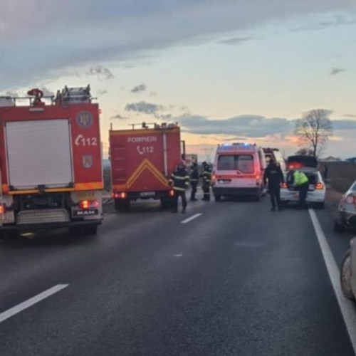 Accident grav în localitatea Piscoiu, comuna Stejari