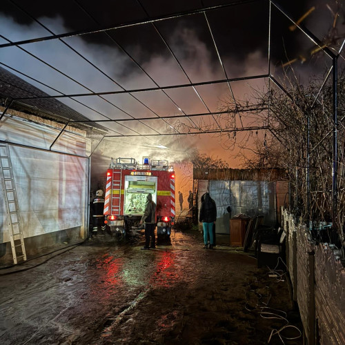 Incendiu devastator în localitatea Daneti, Dolj