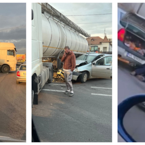 Accident rutier pe DN 64 în Râmnicu Vâlcea