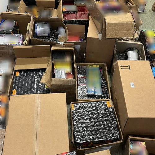Descoperiri pirotehnice în Ilfov: Poliția confiscă 1.750 kg de articole periculoase