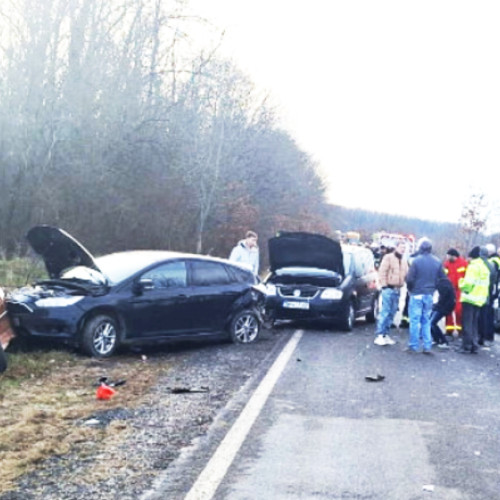 Accident rutier pe DN-68A în apropierea comunei Traian Vuia