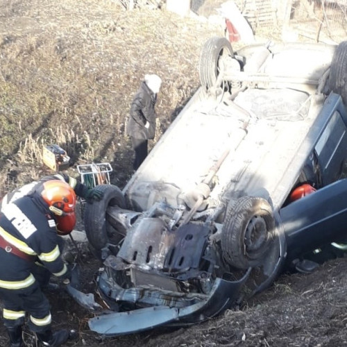 Accident rutier pe DN 64, în apropiere de municipiul Drăgășani