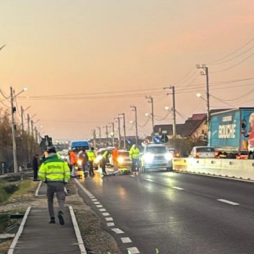 Accident rutier pe DN 64: biciclist lovit de o mașină în Raureni