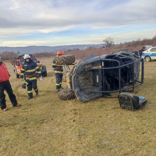 Tinere rănite în accident de ATV în Retezat