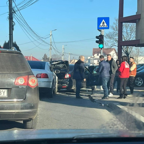 Accident rutier pe strada Alexandru Ioan Cuza din Târgu Jiu