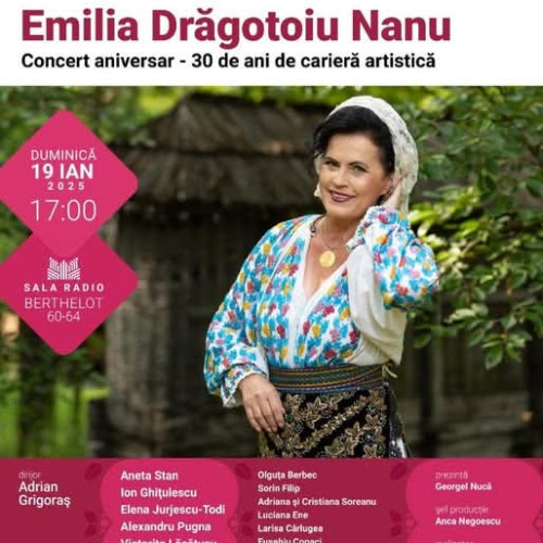 Concert aniversar al Emilei Dragotoiu Nanu la Sala Radio din București