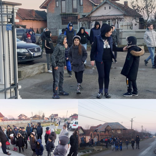 Colindatul copiilor din parohia Tamasesti aduce bucurie comunității
