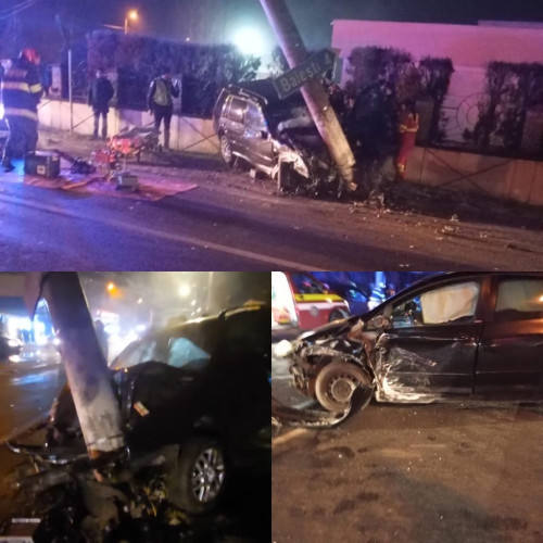 Accident rutier în Bârsești, Târgu Jiu
