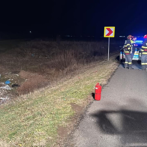 Accident rutier pe DN66, între Simeria Veche și Bacia, județul Hunedoara