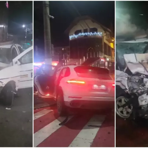 Trei tineri polițiști răniți în urma unui accident grav la Borsa