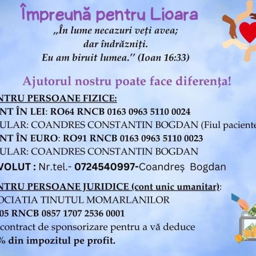 Apel umanitar pentru Lioara, o mamă din Uricani diagnosticată cu cancer