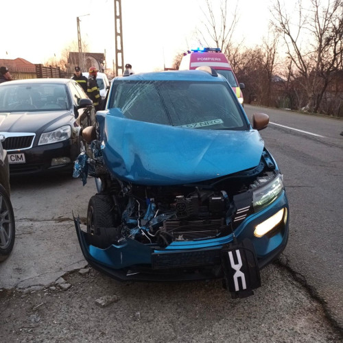 Accident rutier pe strada Barajelor din Târgu Jiu