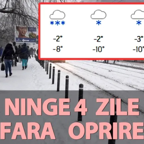 Meteorologii anunță ninsori abundente în Brașov în ianuarie