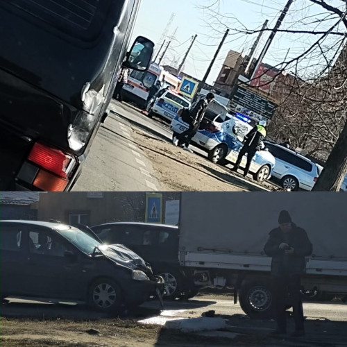 Accident rutier pe Calea București din Târgu Jiu