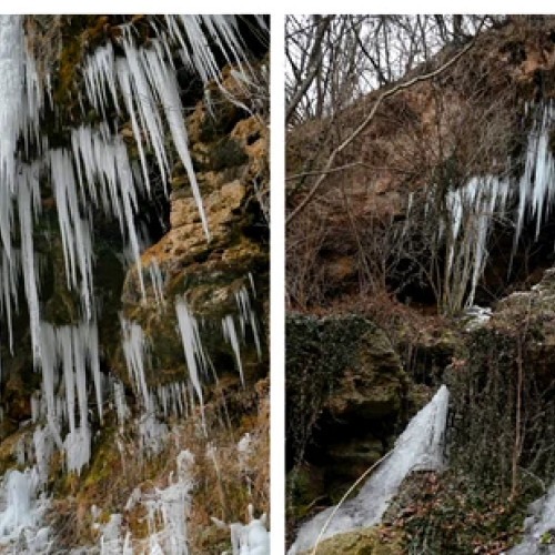 Cascada din Deva atrage atenția turiștilor