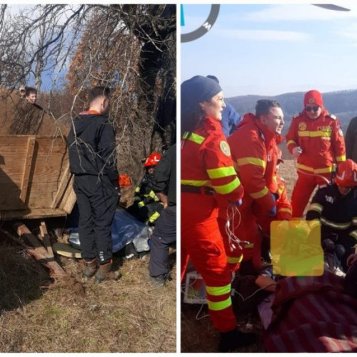 Două persoane rănite în urma răsturnării unui utilaj agricol la Rachitova