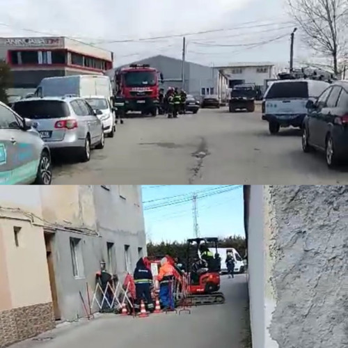 Incident pe strada Izlaz din Târgu Jiu: Explozie minoră din cauza unei scurgeri de gaze