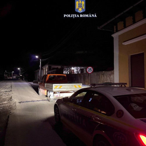 Incident rutier în Câineni: șofer prins băut la volan