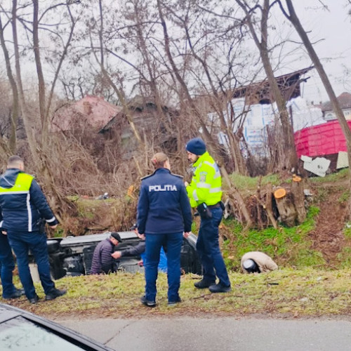 Accident rutier în orașul Băbeni