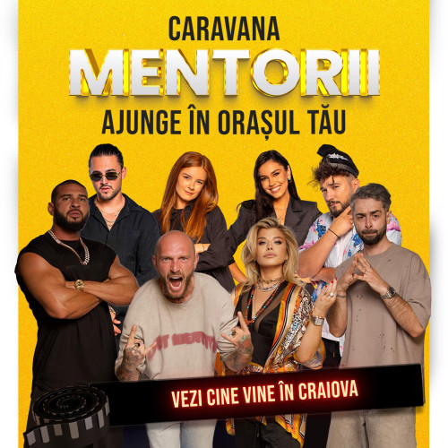 Caravana de promovare a comediei &quot;MENTORII&quot; ajunge la Craiova