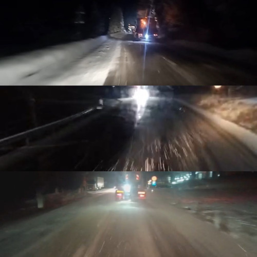 Ninsorile și viscolul afectează circulația rutieră în Gorj și Oltenia