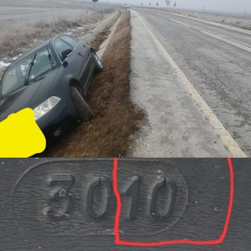 Accident din cauza anvelopelor de iarnă uzate