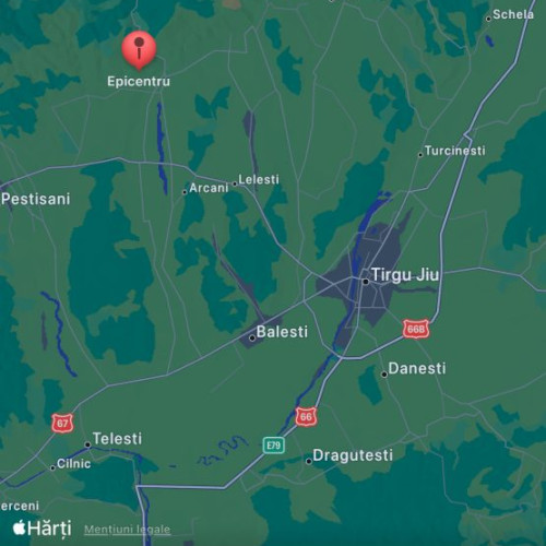 Cutremur de 1,4 pe scara Richter în județul Gorj