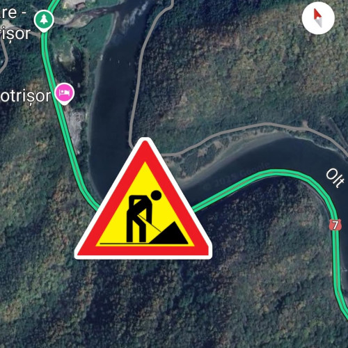 Se reiau lucrările de protecție pe DN7, Valea Oltului