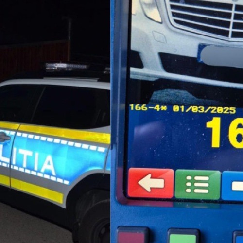 Accident rutier prevenit: șofer prins cu 169 km/h în Bunesti
