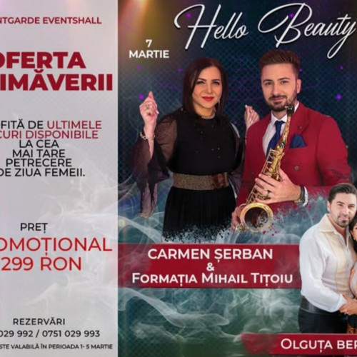 Salon de evenimente din Craiova oferă oferte last-minute pentru 8 martie