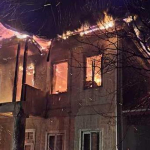 Incendiu devastator la Palatul Contilor de Roma din Viziru