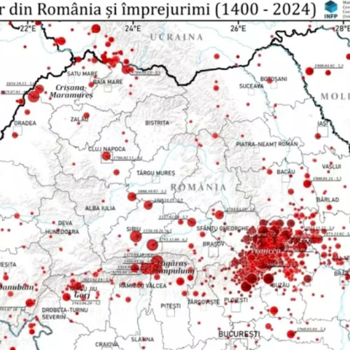 INCDFP lansează &quot;Harta cutremurelor din România și împrejurimi, în perioada 1400 - 2024&quot;