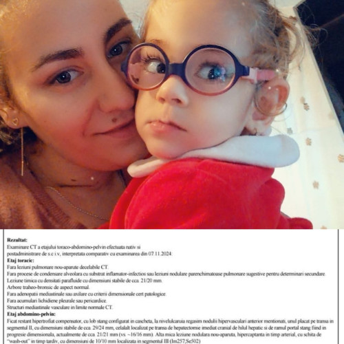 O mamă din Tismana luptă pentru viață și pentru viitorul fiicei sale