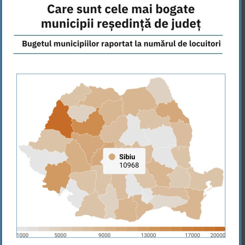 Municipiul Sibiu, pe locul 4 în topul celor mai bogate orașe din țară
