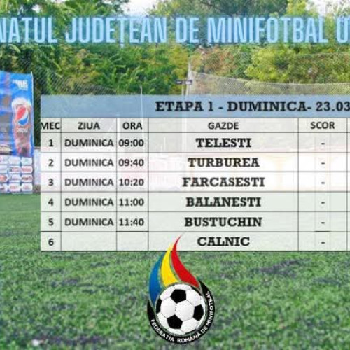Start pentru prima ediție a Campionatului Județean de Minifotbal Under 15 în Gorj