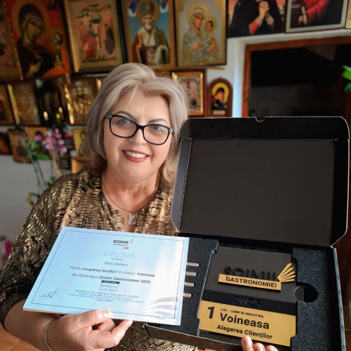 Marioara Babu, premiată pentru Stana Ștefanu la &quot;Șoimii Gastronomiei 2025&quot;