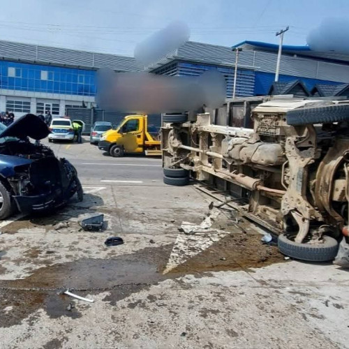 Accident rutier grav la ieșirea din Suceava