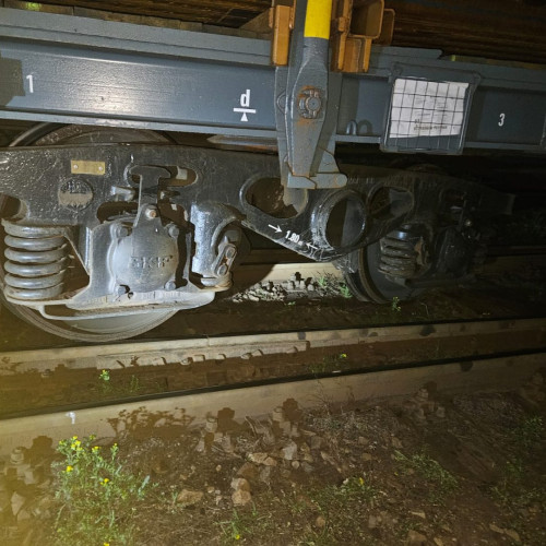 Deraierea unui tren de marfă la Turceni