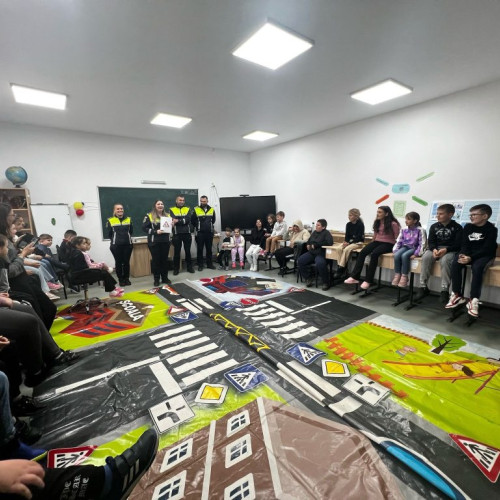 Activități de educație rutieră pentru elevi la Târgu Jiu