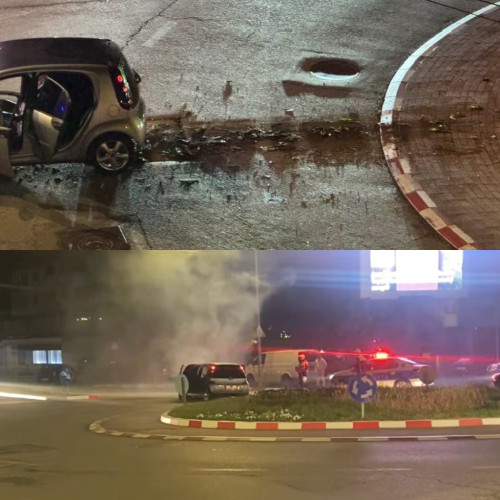 Urmărire pe strada Victoriei din Târgu Jiu